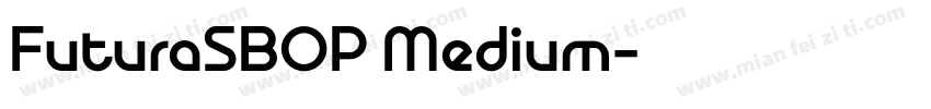 FuturaSBOP Medium字体转换